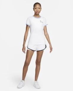 Nike Women's Dri-FIT Ringer NYC Top (White/Aluminum) 11 Nike Women's Dri-FIT Ringer NYC Top (White/Aluminum) -Racquet Equipment Shop nikecourt dri fit tennis t shirt fkMX3N 8c099c14 cfea 4df7 9201 bb0fb45a6630