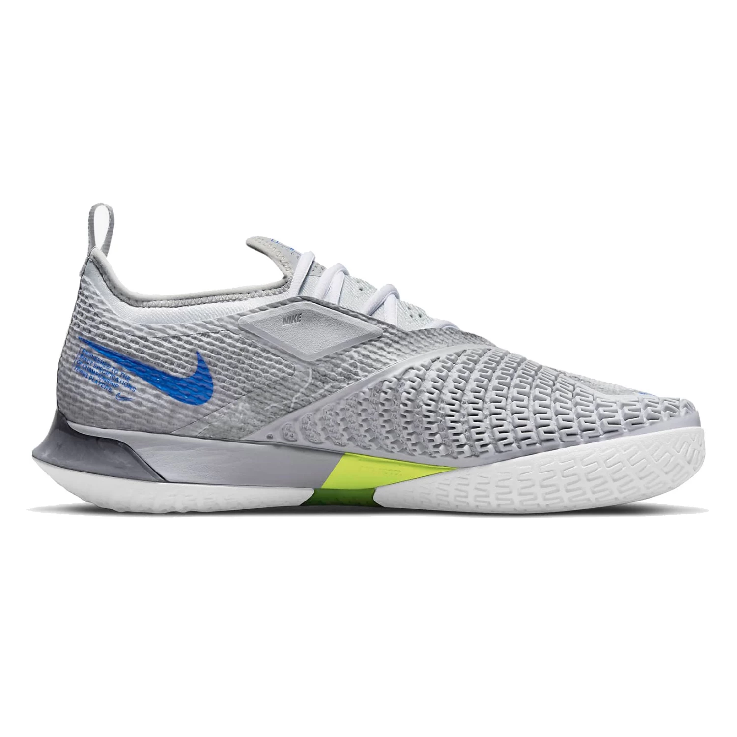 Nike React Vapor NXT Men's Tennis Shoe (Grey/Blue) 4 Nike React Vapor NXT Men's Tennis Shoe (Grey/Blue) - Image 2