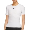 Nike Women's Dri-FIT Advantage Top (White/Black) 2 Nike Women's Dri-FIT Advantage Top (White/Black) -Racquet Equipment Shop nikewhitedrifitshirt
