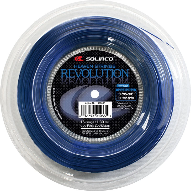Solinco Revolution 16/1.30 Tennis String Reel (Blue) 3 Solinco Revolution 16/1.30 Tennis String Reel (Blue)