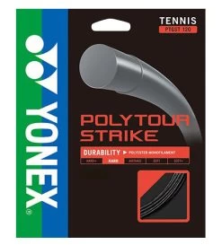 Yonex Poly Tour Strike 16L/1.25 Tennis String (Black)