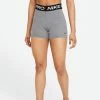 Nike Women's Pro 365 5-Inch Shorts (Grey/Black) 1 Nike Women's Pro 365 5-Inch Shorts (Grey/Black) -Racquet Equipment Shop pro 365 womens 5 shorts 2TGH05