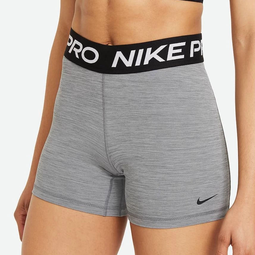 Nike Women's Pro 365 5-Inch Shorts (Grey/Black) 4 Nike Women's Pro 365 5-Inch Shorts (Grey/Black) - Image 2