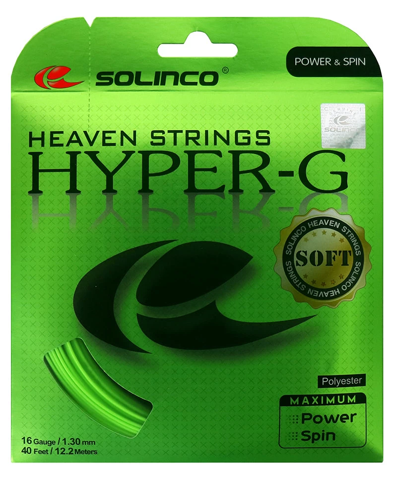 Solinco Hyper-G Soft 18/1.15 Tennis String (Green) 3 Solinco Hyper-G Soft 18/1.15 Tennis String (Green)