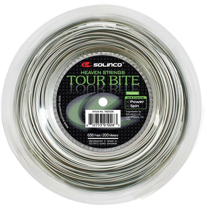 Solinco Tour Bite 20/1.05 Tennis String Reel (Silver) 3 Solinco Tour Bite 20/1.05 Tennis String Reel (Silver)
