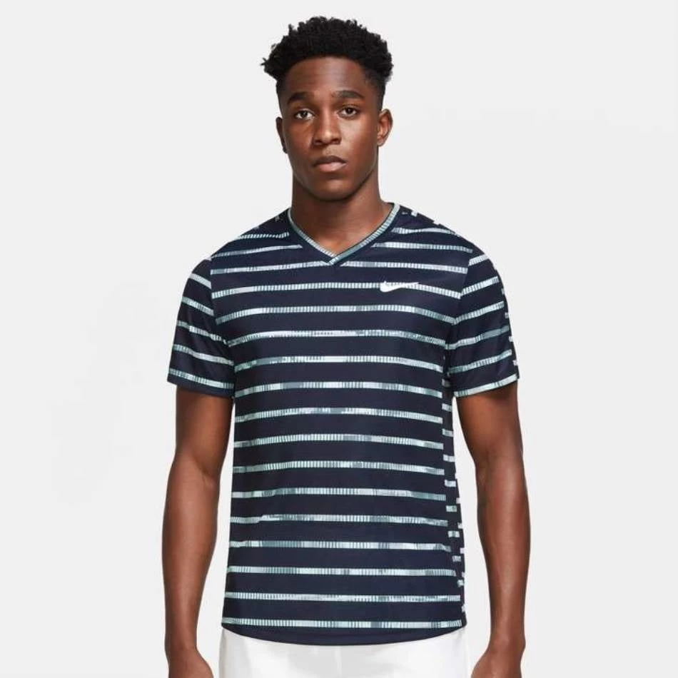 Nike Men's Dri-FIT Victory Print Top (Obsidian/White) 3 Nike Men's Dri-FIT Victory Print Top (Obsidian/White)