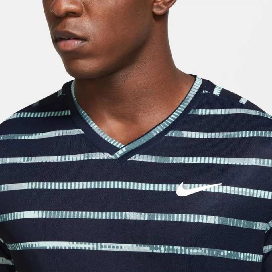 Nike Men's Dri-FIT Victory Print Top (Obsidian/White) 5 Nike Men's Dri-FIT Victory Print Top (Obsidian/White) - Image 3