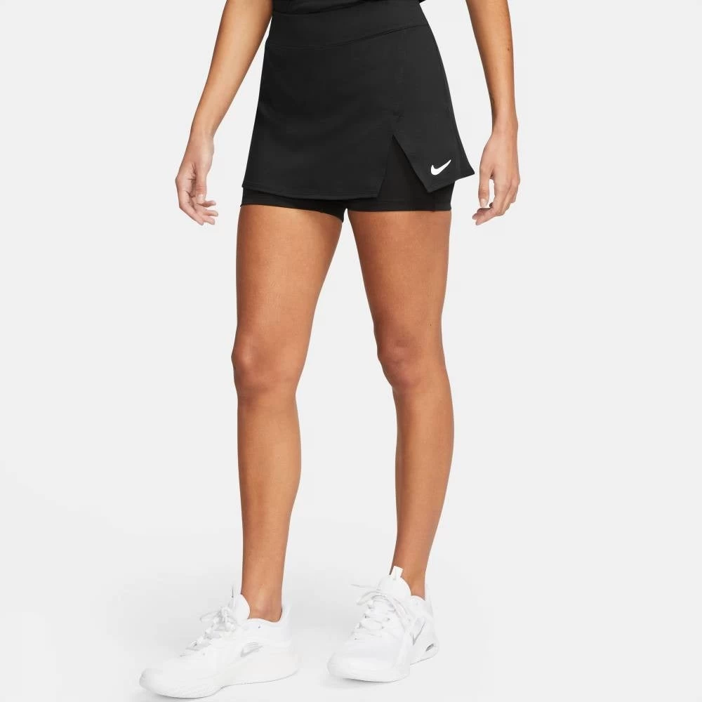 Nike Women's Dri-FIT Victory Skirt Stretch (Black/White) 6 Nike Women's Dri-FIT Victory Skirt Stretch (Black/White) - Image 4