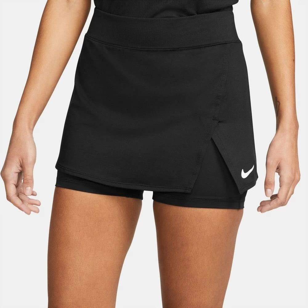 Nike Women's Dri-FIT Victory Skirt Stretch (Black/White) 3 Nike Women's Dri-FIT Victory Skirt Stretch (Black/White)