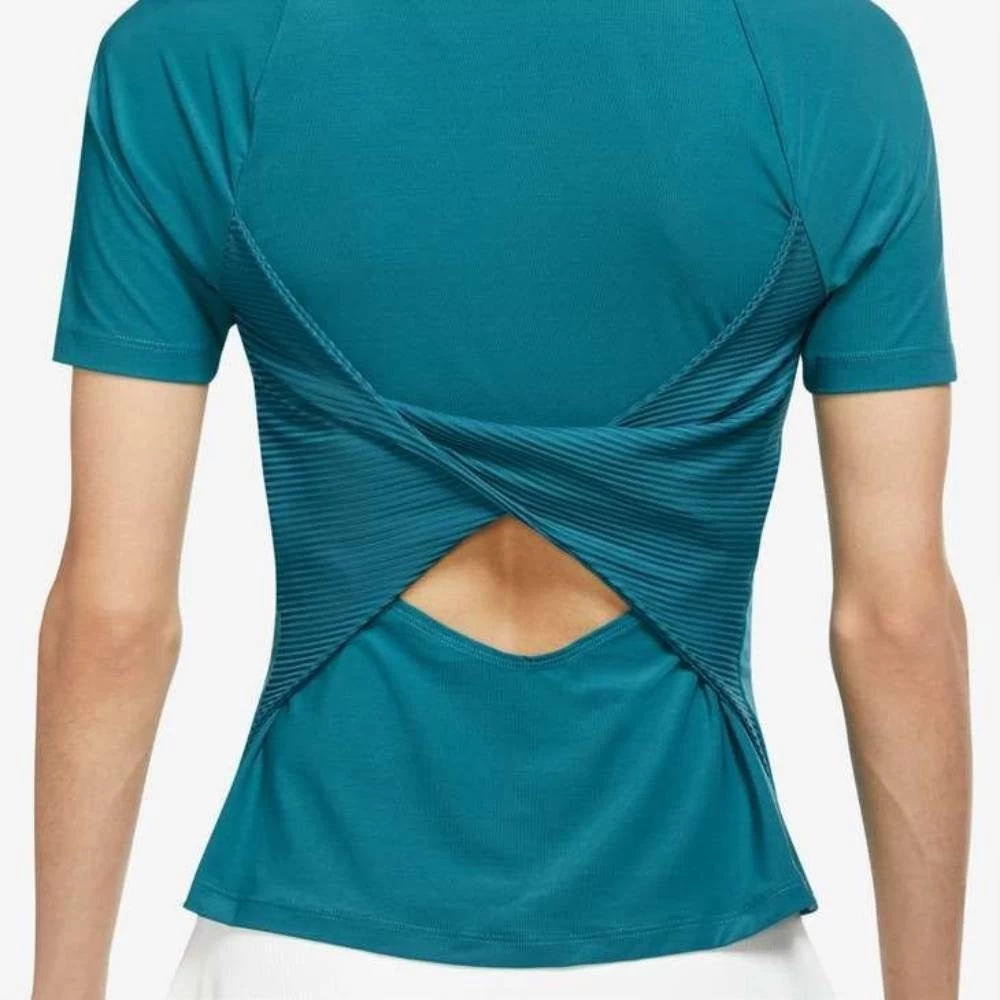 Nike Women's Dri-FIT Advantage Top (Bright Spruce/White) 5 Nike Women's Dri-FIT Advantage Top (Bright Spruce/White) - Image 3