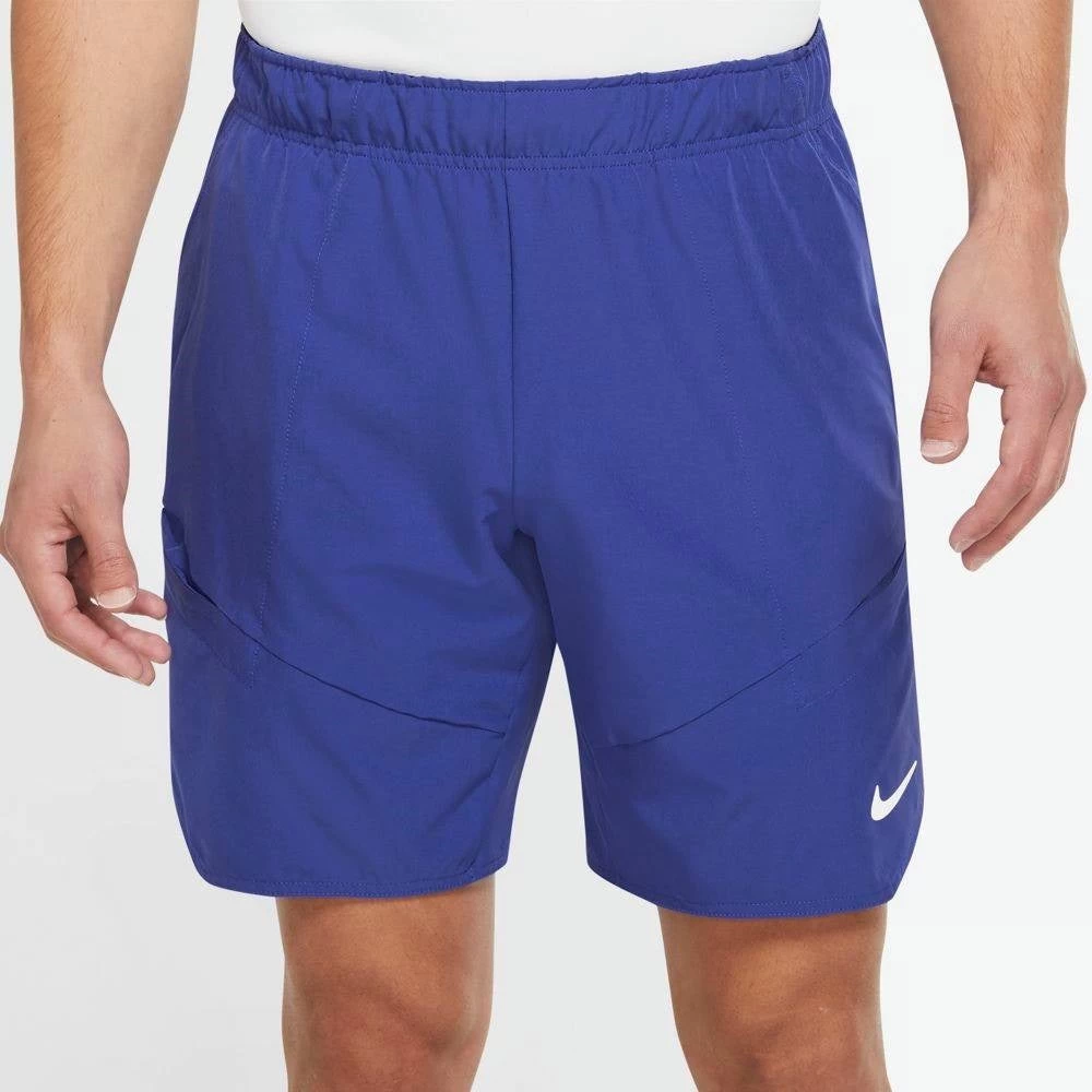 Nike Men's Dri-FIT Advantage 9-inch Short (Blue/White) 3 Nike Men's Dri-FIT Advantage 9-inch Short (Blue/White)